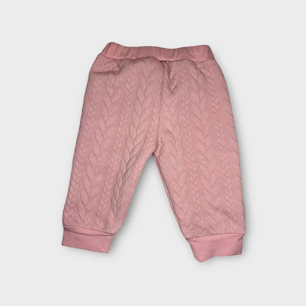 Shein 2 Piece Quilted Pink Sweater & Jogger Set